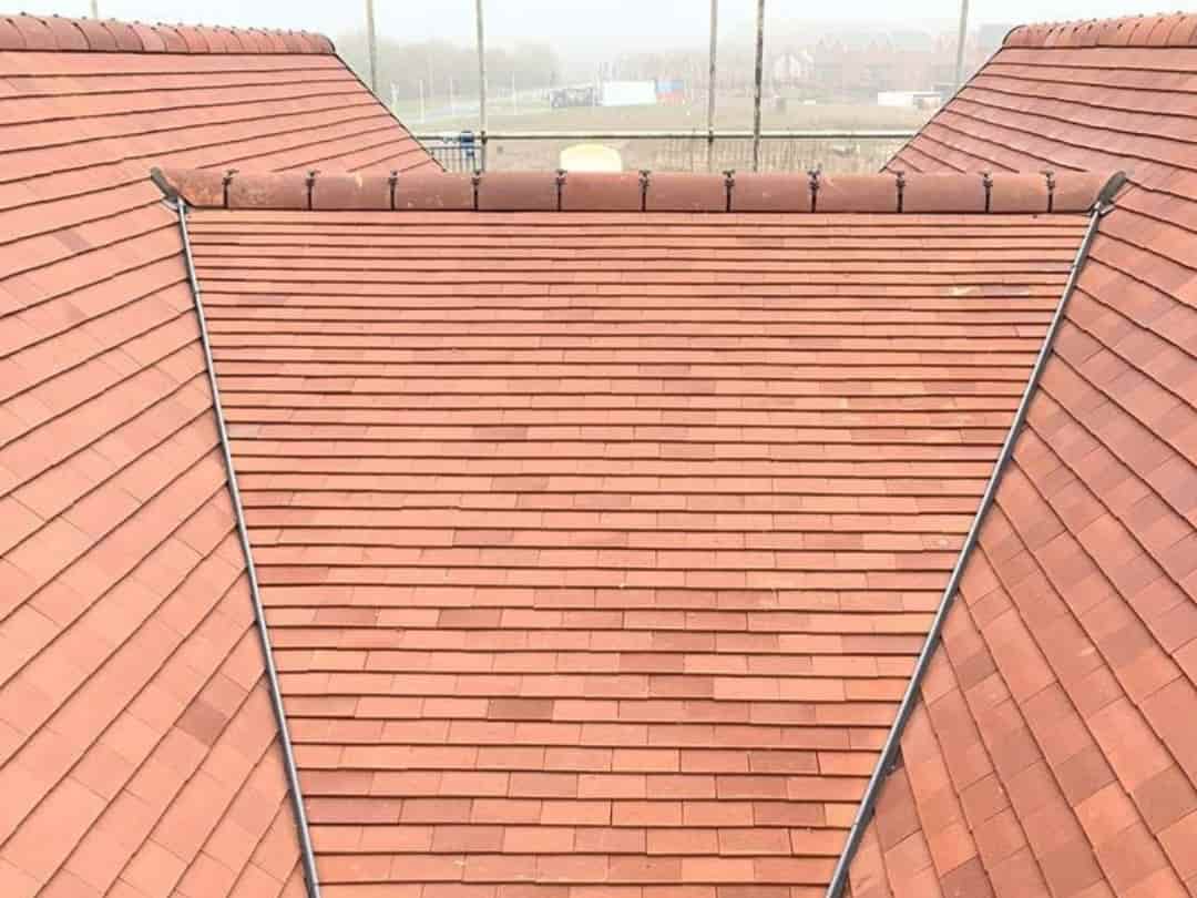 This is a photo of a pitched roof installation. This work was carried out by Kettering Roofing